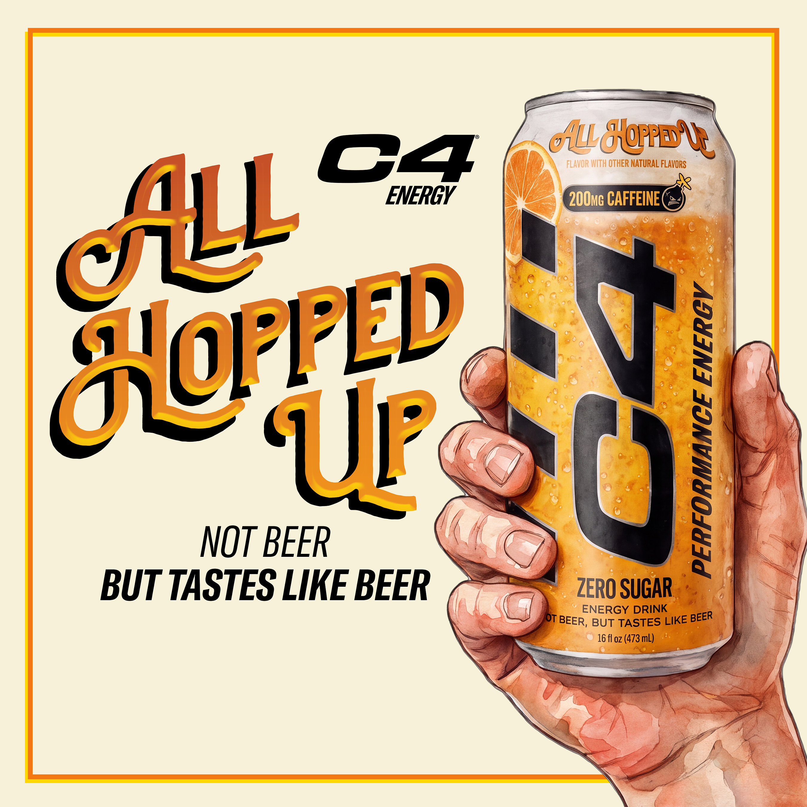 C4 Energy® Puts an Unexpected Twist on Energy with Beer-Flavor-Inspired All Hopped Up