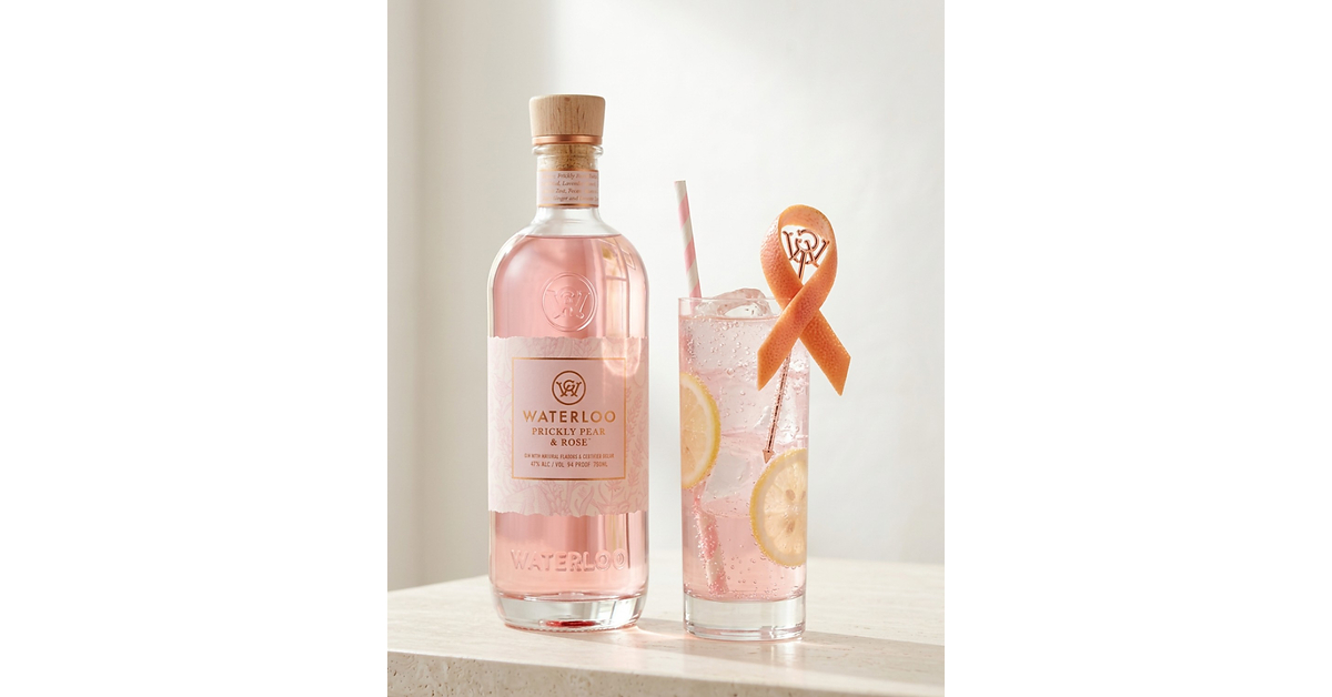 Waterloo Gin Launches "Pour Pink" Campaign in Partnership with Susan G. Komen for Breast Cancer Awareness Month