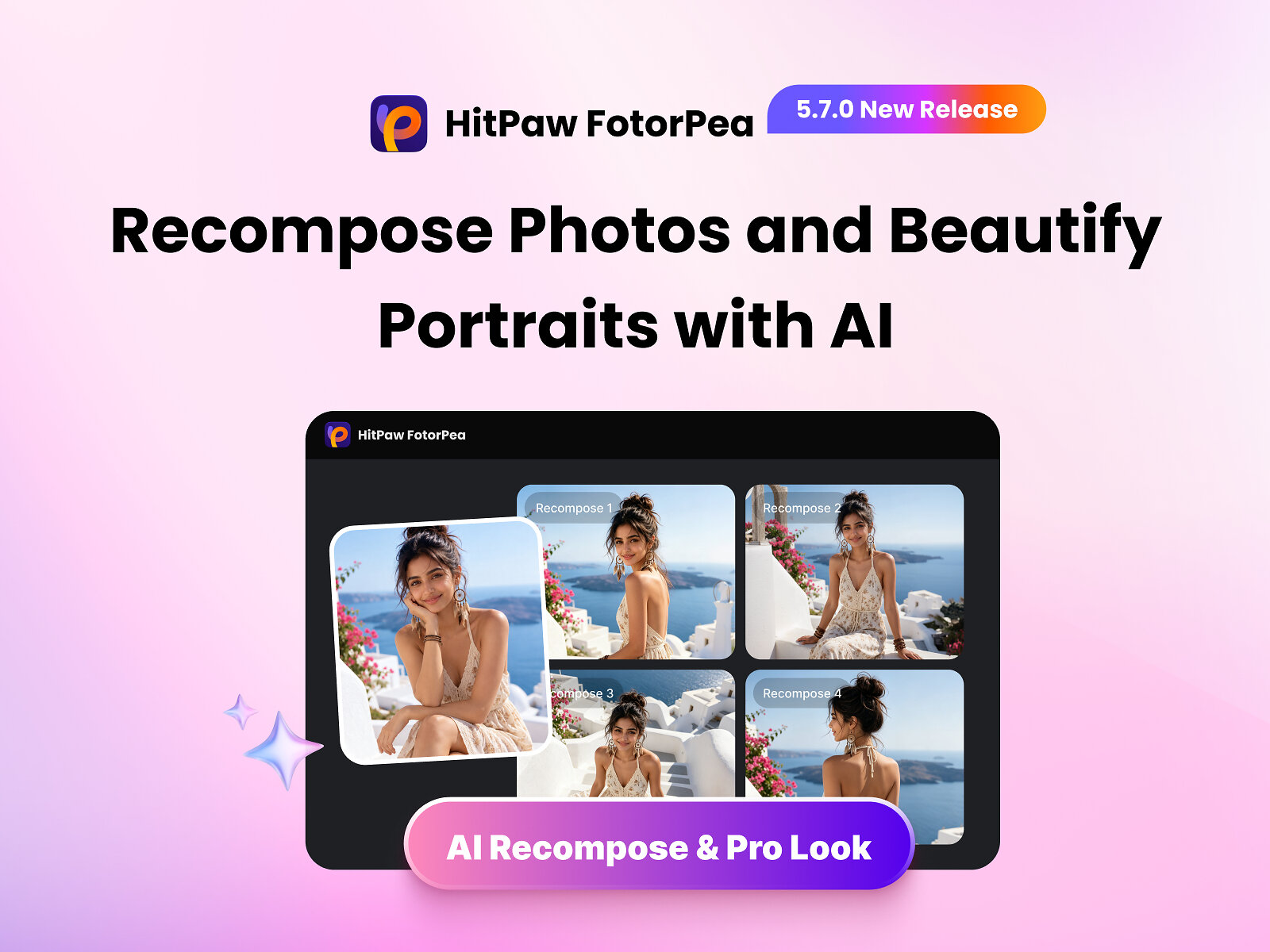 HitPaw FotorPea v5.7.0 verbessert Bildkomposition und Gesichtsästhetik