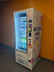 Wellness vending machine on a community college campus