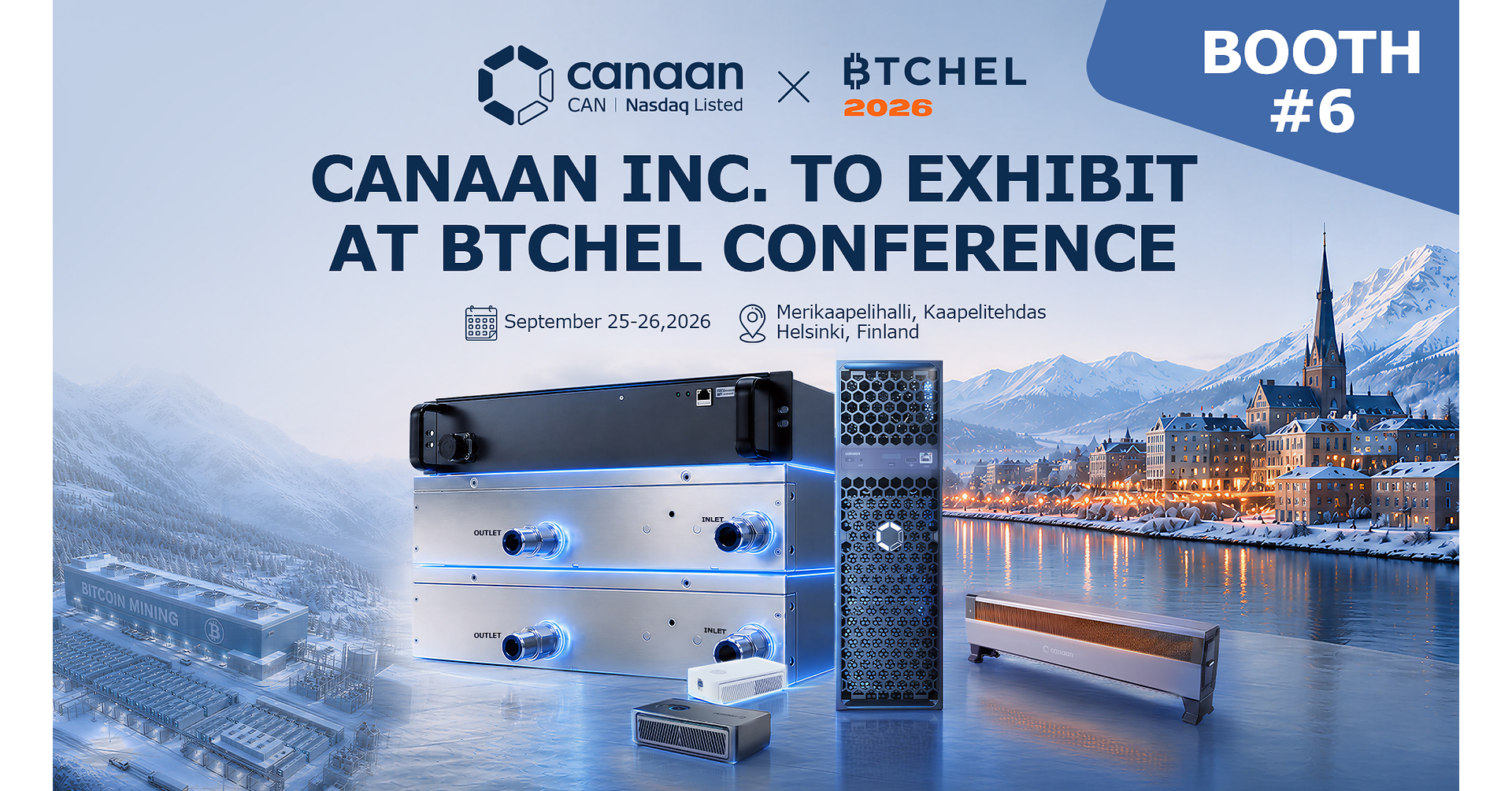 Canaan Inc. to Exhibit at BTCHEL Conference: Showcasing Hash-to-Heat Solutions from District Networks to Home Solutions