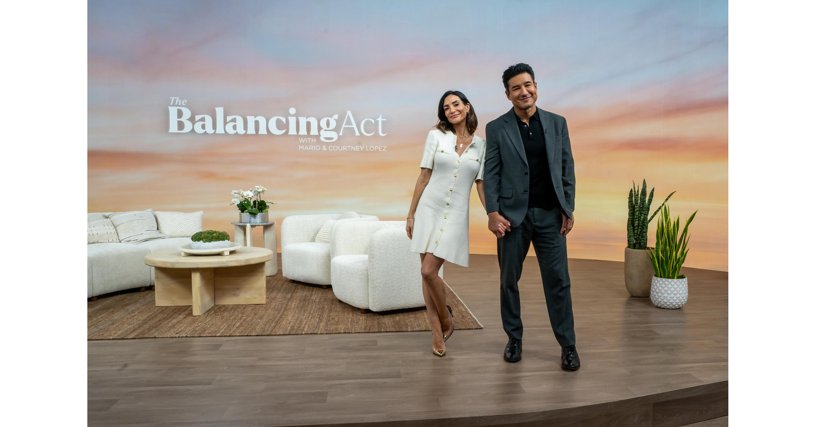 MARIO & COURTNEY LOPEZ STEP INTO "THE BALANCING ACT®" AS NEW CO-HOSTS AND EXECUTIVE PRODUCERS. Season Premieres Oct. 23 on Lifetime® with Celebrity Guest Daisy Fuentes