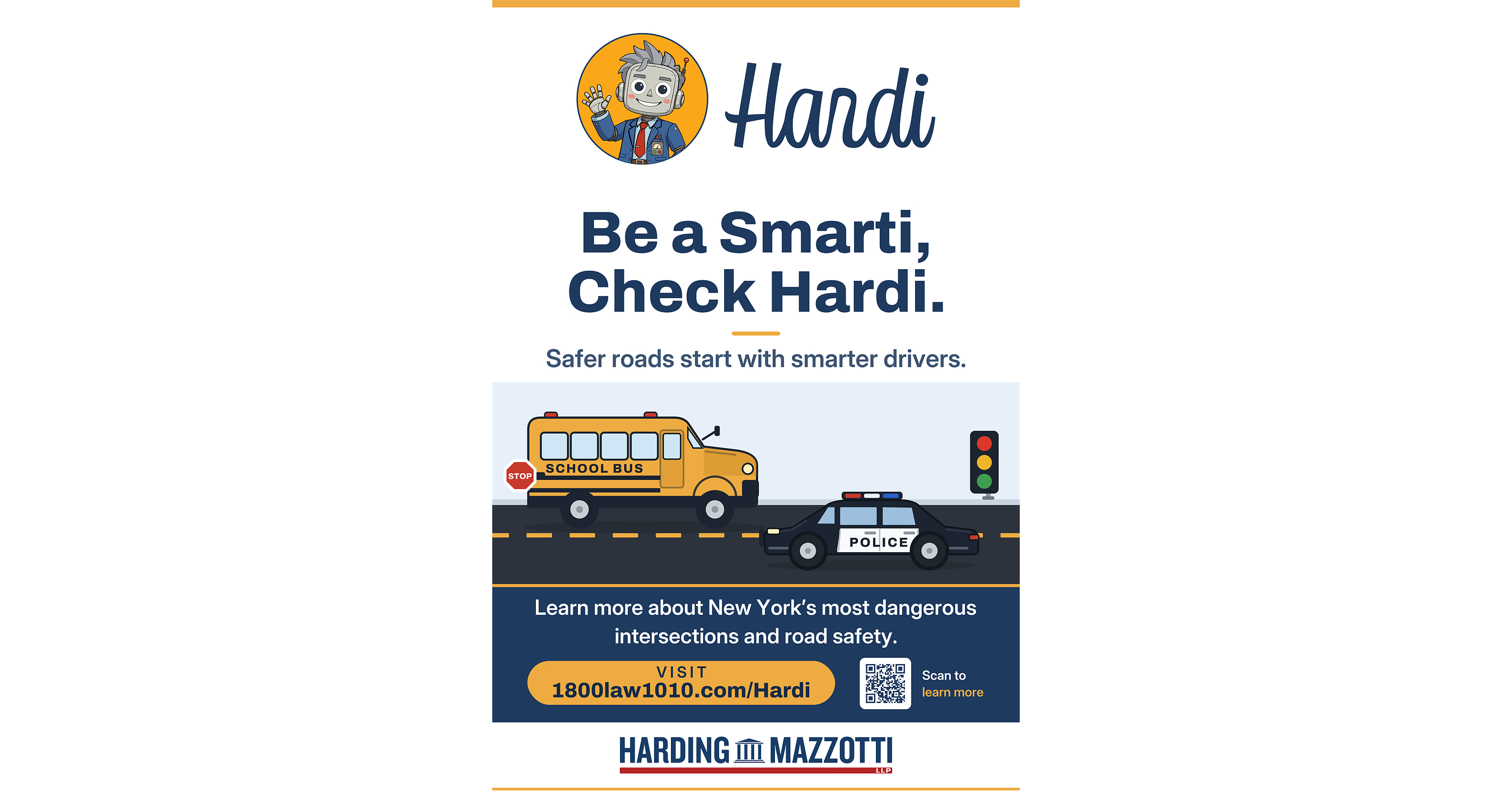 Harding Mazzotti Launches Trailblazing AI Virtual Assistant 'Hardi to Allow Public to Identify NY's Most Dangerous Intersections