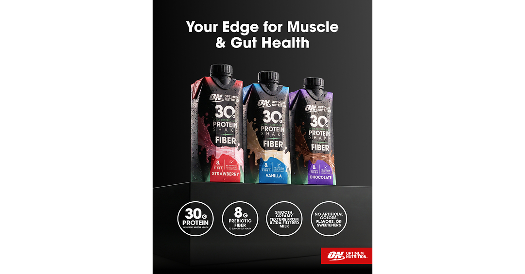 Optimum Nutrition Brings Fiber Into the Protein Conversation with New 30G Ultra-Filtered Milk Protein Shake + Fiber