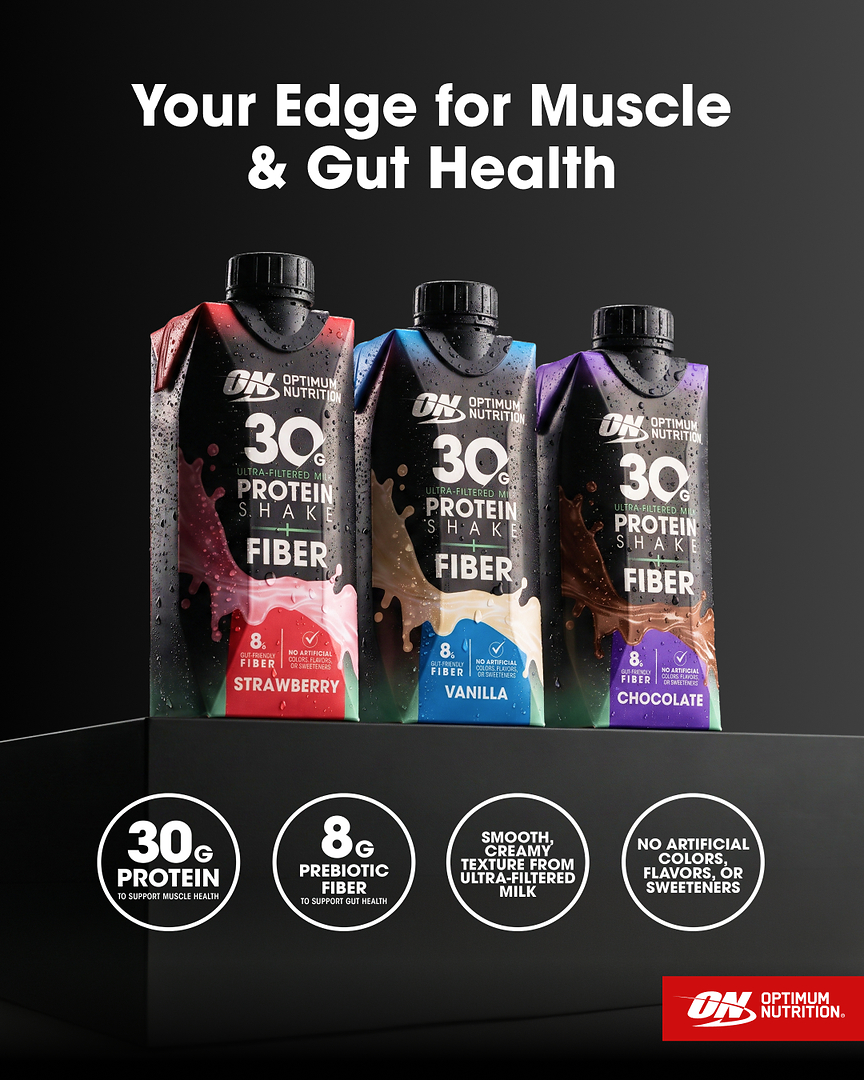Optimum Nutrition Brings Fiber Into the Protein Conversation with New 30G Ultra-Filtered Milk Protein Shake + Fiber