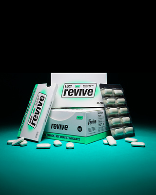 LUCY REVIVE, a non-stimulant energy gum from Lucy Goods, Inc.