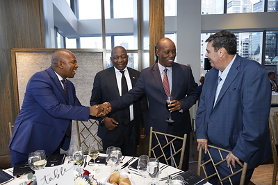 USATD CEO Gavin van der Burgh greets our distinguished guests. 