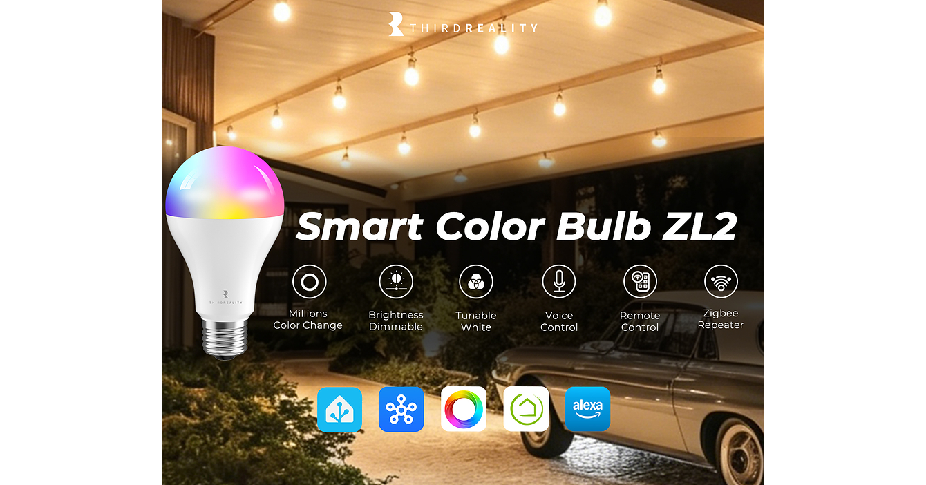 THIRDREALITY Expands Zigbee Lighting Lineup with New 1600-Lumen A21 Smart Color Bulb