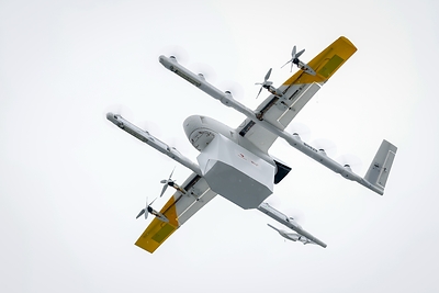 Project essentials from Lowe's can be ordered through the DoorDash app and delivered by Wing drones in as fast as 20 minutes.