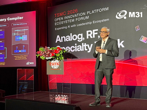 Jayanta Lahiri, VP of M31 at TSMC OIP NA Jayanta Lahiri, VP of M31 at TSMC OIP NA