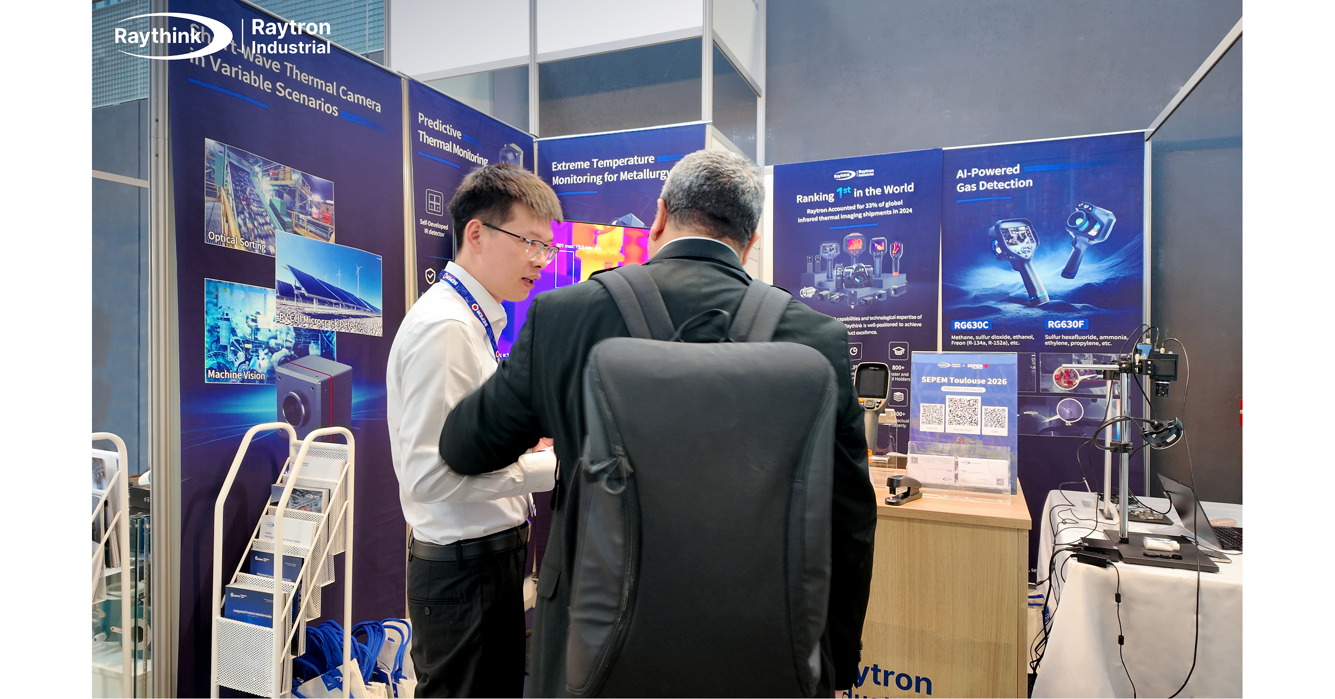 Raythink .. Raytron Industrial Showcased Advanced Thermal and Gas Detection Solutions at SEPEM Toulouse 2026