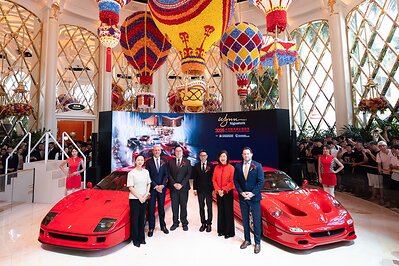 Distinguished guests officiated the opening ceremony for the "Wynn Signature - 2026 Hypercar Exhibition" This image opens in the lightbox