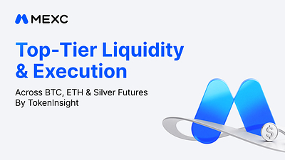 TokenInsight September Report: MEXC Posts Deepest BTC and ETH Futures Depth at $21.03M, Lowest Silver Slippage at 0.002%