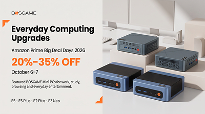 BOSGAME Brings Everyday Computing Upgrades to Amazon Prime Big Deal Days 2026