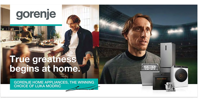 Football icon Luka Modrić joins Gorenje as brand ambassador
