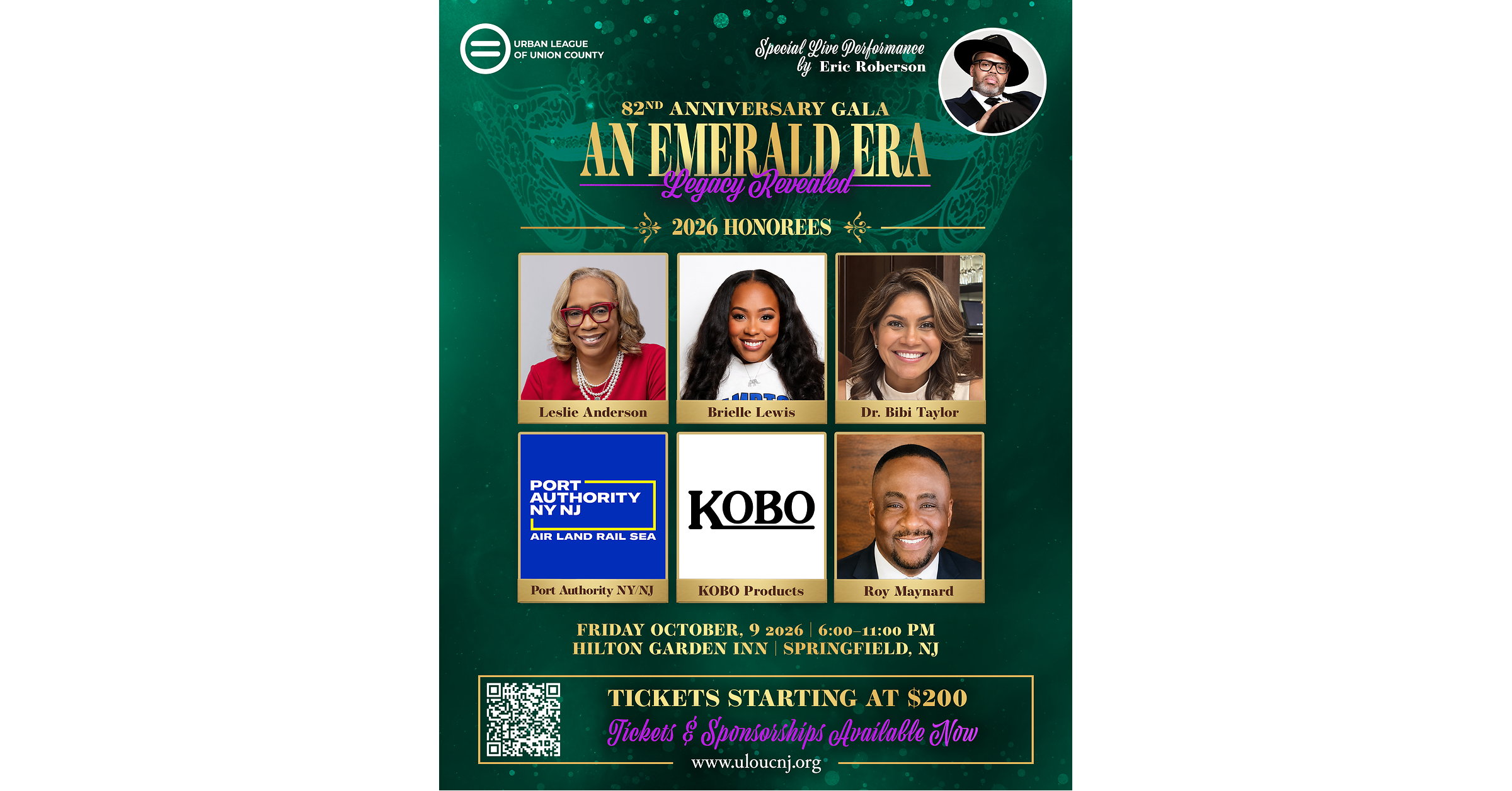 Urban League of Union County to Celebrate 82 Years of Impact With "An Emerald Era: Legacy Revealed" Black Tie Masquerade Gala