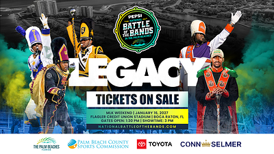 2027 Pepsi National Battle of the Bands Returns to The Palm Beaches MLK Weekend
