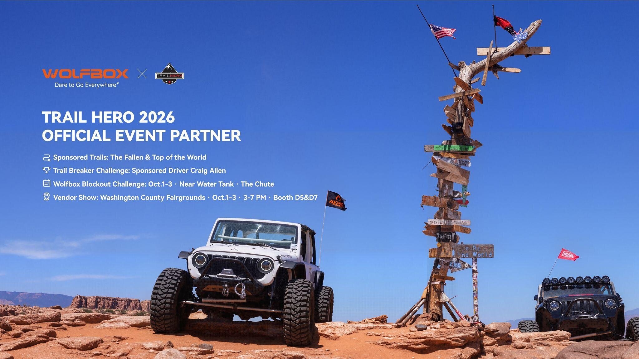 Wolfbox testet Geländesicht mit Blockout Challenge bei Trail Hero