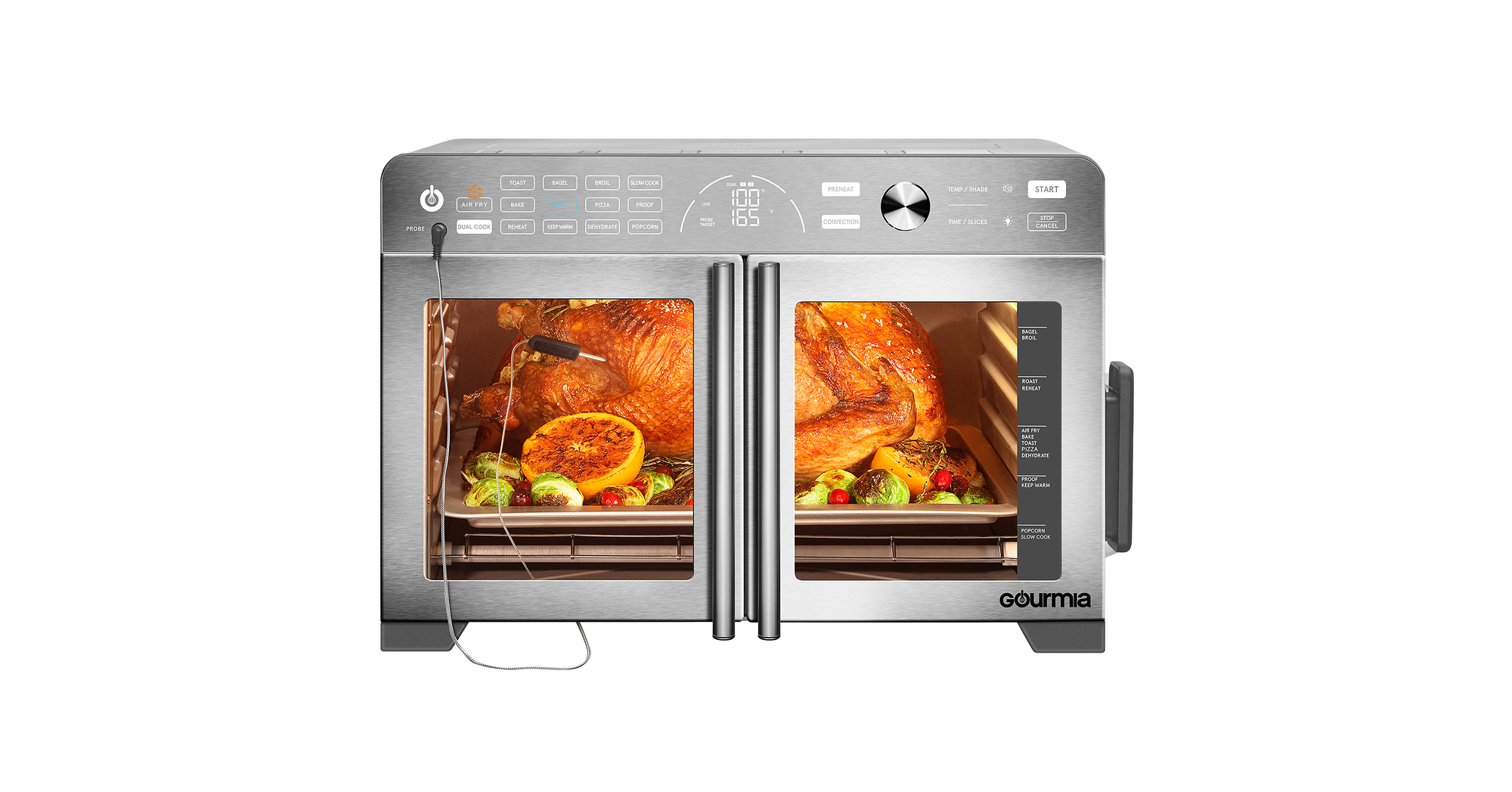 Gourmia Brings New Extra-Large 12-Slice Stainless Steel Air Fryer Oven to Costco