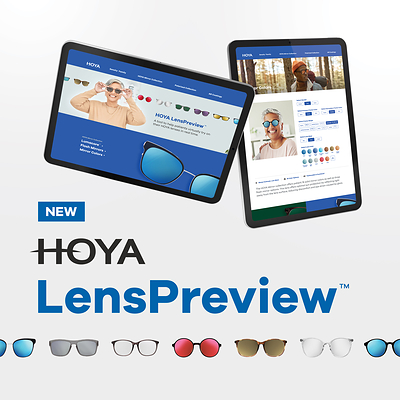 HOYA Vision Care, Canada annonce le lancement de HOYA LensPreview™, l’essai virtuel pour verres photochromiques, polarisés et à effet miroir
