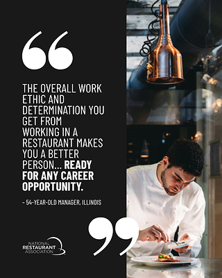 New National Restaurant Association research finds restaurant employees see strong career opportunity, satisfaction, and lasting value in their work.