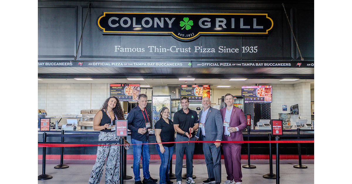 Colony Grill Joins Tampa Bay Buccaneers as Official Pizza Partner, Bringing Famous Thin-Crust Pizza to Raymond James Stadium
