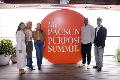 Pacsun hosted its second annual Purpose Summit today at Soho House's Little Beach House Malibu, bringing together creators, executives, cultural leaders, and young voices across the brand's four founding pillars, fashion, sport, art, and music, for a day of conversation centered on the forces shaping the next generation.