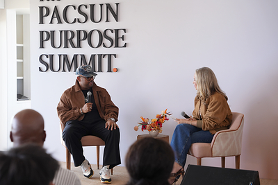 Pacsun hosted its second annual Purpose Summit today at Soho House's Little Beach House Malibu, bringing together creators, executives, cultural leaders, and young voices across the brand's four founding pillars, fashion, sport, art, and music, for a day of conversation centered on the forces shaping the next generation.