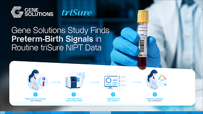 A Gene Solutions study published in American Journal of Obstetrics & Gynecology (AJOG) Global Reports finds cell-free DNA fragmentomic patterns associated with spontaneous preterm birth, pointing to a potential path toward earlier pregnancy-risk assessment A Gene Solutions study published in American Journal of Obstetrics & Gynecology (AJOG) Global Reports finds cell-free DNA fragmentomic patterns associated with spontaneous preterm birth, pointing to a potential path toward earlier pregnancy-risk assessment