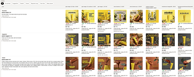 Omneky's TASTE BENCH compares creatives generated by eight AI image models using the same briefs and brand assets, displaying each output alongside creative quality scores, readiness assessments, and evaluation costs. Omneky's TASTE BENCH compares creatives generated by eight AI image models using the same briefs and brand assets, displaying each output alongside creative quality scores, readiness assessments, and evaluation costs.