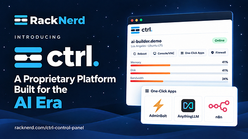 RackNerd Launches ctrl, a Proprietary Platform Built for AI VPS