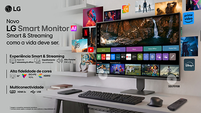 LG lança novos Smart Monitores com WebOS 26 integrado