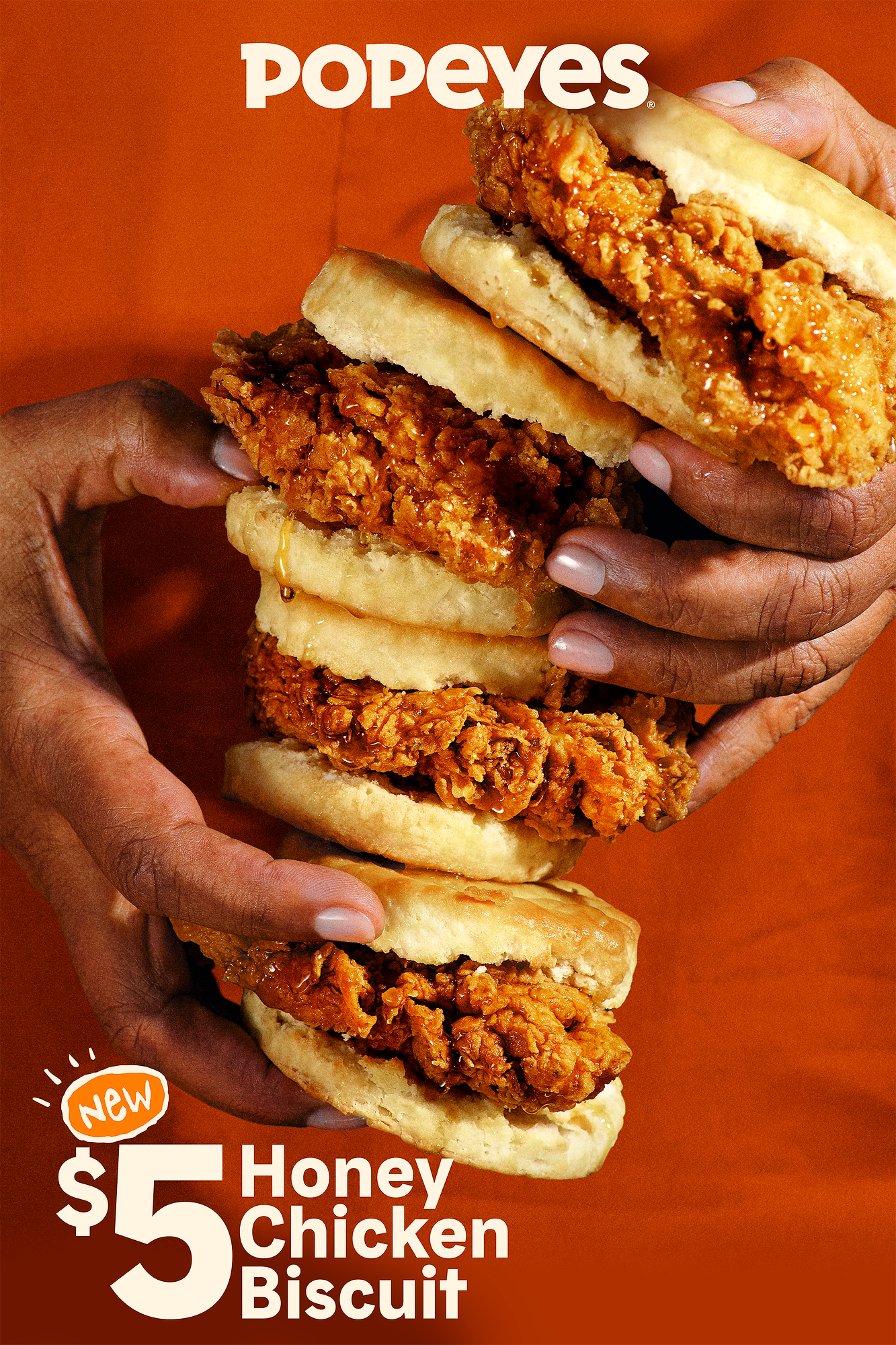 Born From Bold Flavor, Popeyes® Announces their Latest Sandwich Innovation with The NEW Honey Chicken Biscuit