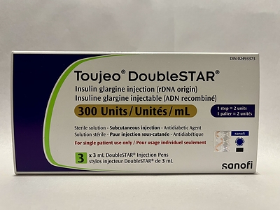 Toujeo DoubleSTAR 300 IU/mL – box of 3 pens