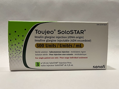Toujeo SoloSTAR 300 IU/mL – boîte de 3 stylos injecteurs