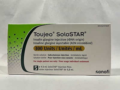 Toujeo SoloSTAR 300 IU/mL – boîte de 5 stylos injecteurs