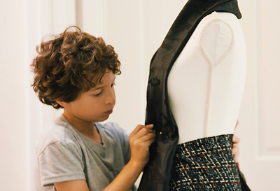 Ten-year-old fashion designer Max Alexander (Credit: Courtesy of Couture to the Max)