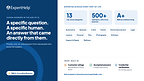 ExpertHelp Infographic - Why ExpertHelp