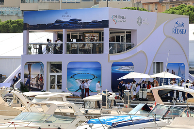 The Saudi Red Sea Pavilion showcasing Saudi's growing yachting offering at Monaco Yacht Show 2026