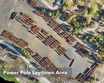Power Pole Laydown Area