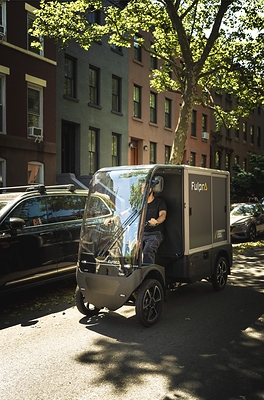 Quatro on a residential brownstone street