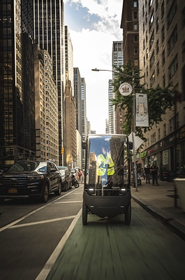 Quatro in a Manhattan bike lane