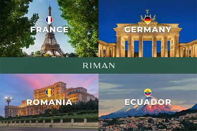RIMAN’s new markets in Europe and Latin America. RIMAN’s new markets in Europe and Latin America.