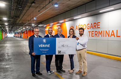 LE STATIONNEMENT P4 DEVIENT LA PREMIÈRE INFRASTRUCTURE AÉROPORTUAIRE DURABLE AU CANADA CERTIFIÉE ENVISION-VÉRIFIÉ