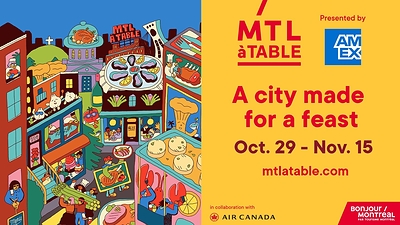 The table is set for the 14th edition of MTLàTABLE, presented by Amex Canada, featuring 165 Montréal restaurants