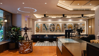 Luckin Coffee 100th store in Singapore- feature corner