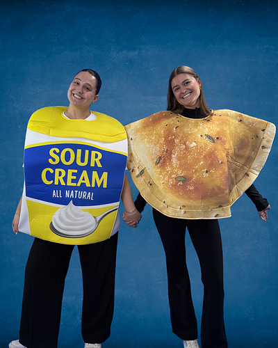 Mrs. T's Pierogies unveils one-of-a-kind Pierogy and Sour Cream costumes in celebration of National Pierogy Day (October 8). Mrs. T's Pierogies unveils one-of-a-kind Pierogy and Sour Cream costumes in celebration of National Pierogy Day (October 8).