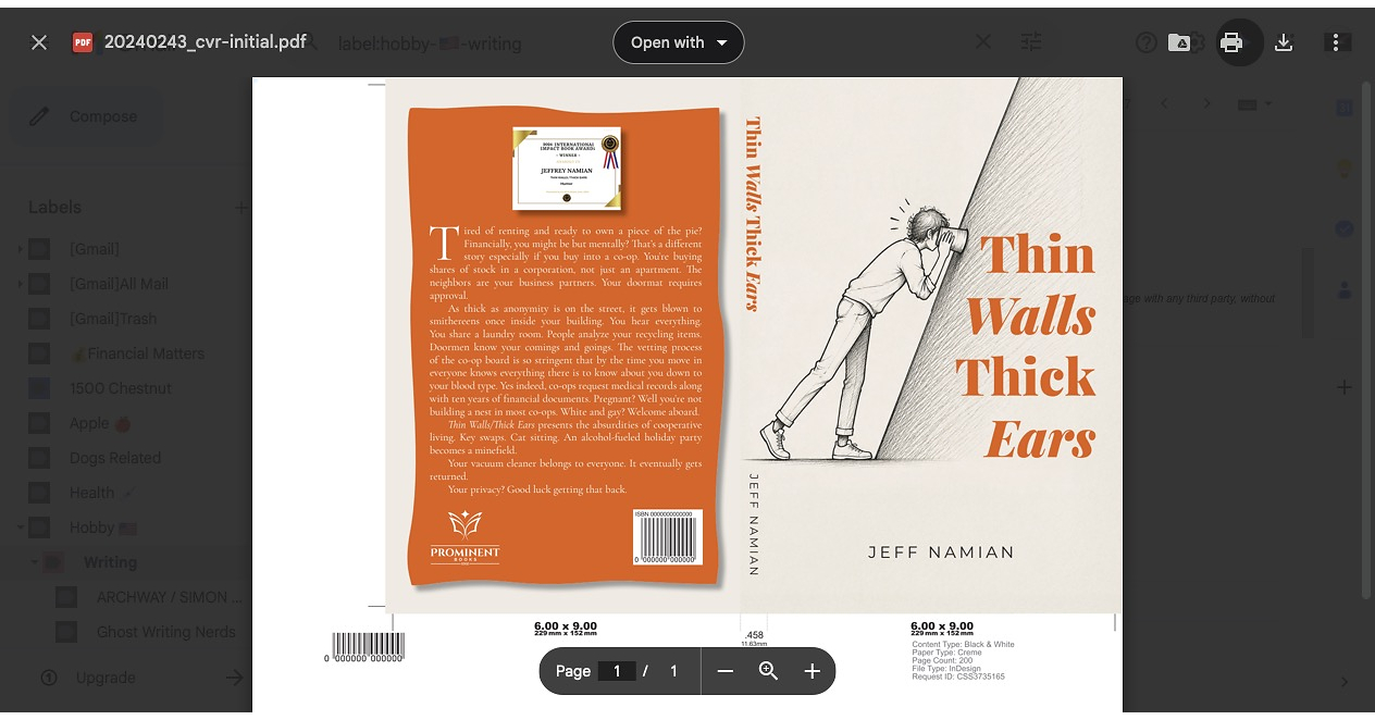 Author Jeff Namian Writes a Hilarious Book About the Downside of Buying a Co-op in New York City. He Buys an Apartment and Inherits a Family