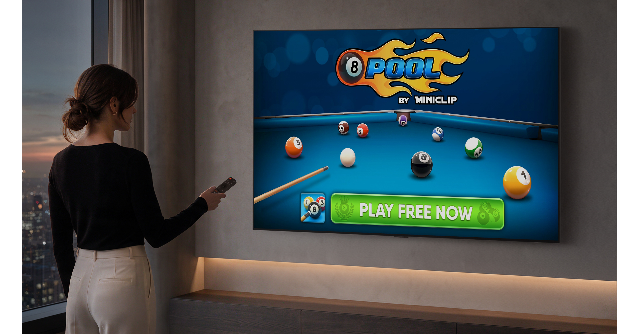 LG EXPANDS FREE GAMING ECOSYSTEM, BRINGING HIT 8 BALL POOL TO TV SCREENS FOR THE FIRST TIME