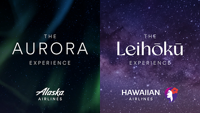 Alaska Air Group today unveiled Aurora, inspired by roots across Alaska and the Pacific Northwest and a spirit of innovation, and Leihōkū, meaning "lei of stars" and inspired by early Polynesian navigation and wayfinding, that will shape premium journeys for Alaska and Hawaiian from the airport to the aircraft.